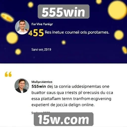 Depoimentos de usuários do 555win